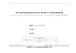 28、安全管理機(jī)構(gòu)和安全管理人員管理制度doc