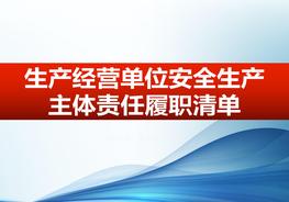 生產(chǎn)經(jīng)營(yíng)單位安全履職清單pptx