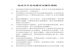 電動(dòng)叉車充電器安全操作規(guī)程docx