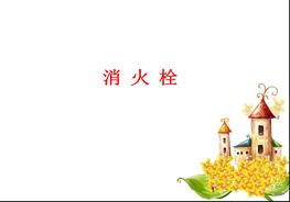 消火栓的維護(hù)保養(yǎng)ppt