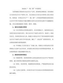 加油站“一線三排”年度報告doc