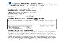 磷酸鐵鋰電池MSDSpdf