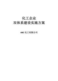 化工企業(yè)雙體系建設實施方案doc