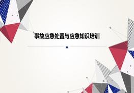 事故應(yīng)急處置與應(yīng)急知識(shí)培訓(xùn)ppt