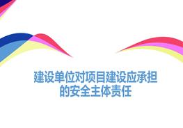 建設(shè)單位對(duì)項(xiàng)目建設(shè)應(yīng)承擔(dān)的安全主體責(zé)任pptx