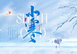 二十四節(jié)氣小寒動(dòng)態(tài)PPTpptx