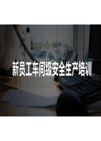  新員工車間級安全培訓(xùn)pptx