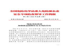 全國危險化學(xué)品重大危險源企業(yè)專項(xiàng)檢查督導(dǎo)工作簡報（第2期）pdf