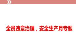 全員違章治理，安全生產月專題ppt