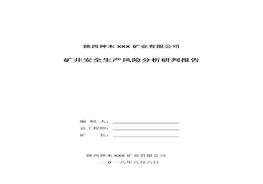 安全生產(chǎn)風(fēng)險分析研判報告（礦業(yè)公司）docx