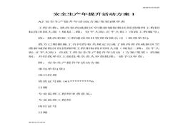 安全生產(chǎn)年提升活動方案docdoc