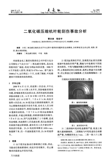 二氧化碳?jí)嚎s機(jī)葉輪刮傷事故分析