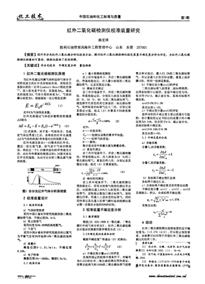 紅外二氧化碳檢測(cè)儀校準(zhǔn)裝置研究