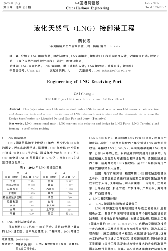 液化天然氣(LNG)接卸港工程