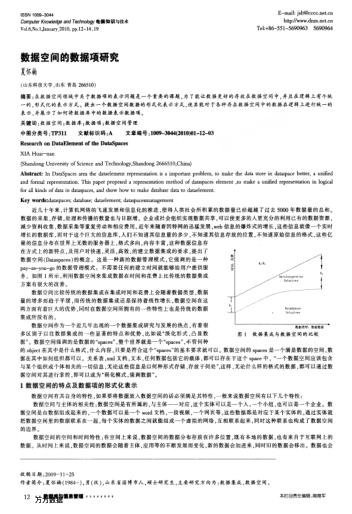 數(shù)據(jù)空間的數(shù)據(jù)項(xiàng)研究