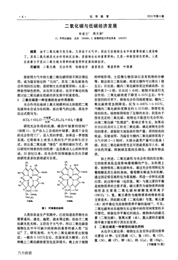 二氧化碳與低碳經(jīng)濟(jì)發(fā)展