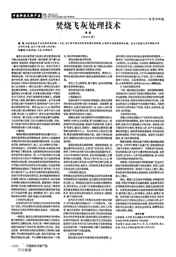 焚燒飛灰處理技術(shù)