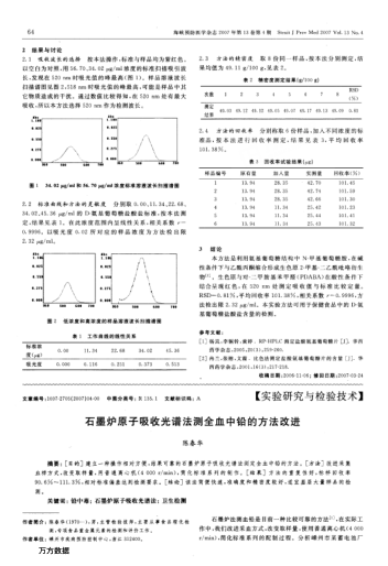 石墨爐原子吸收光譜法測全血中鉛的方法改進(jìn)