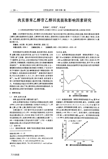 肉蓯蓉苯乙醇苷乙醇回流提取影響因素研究