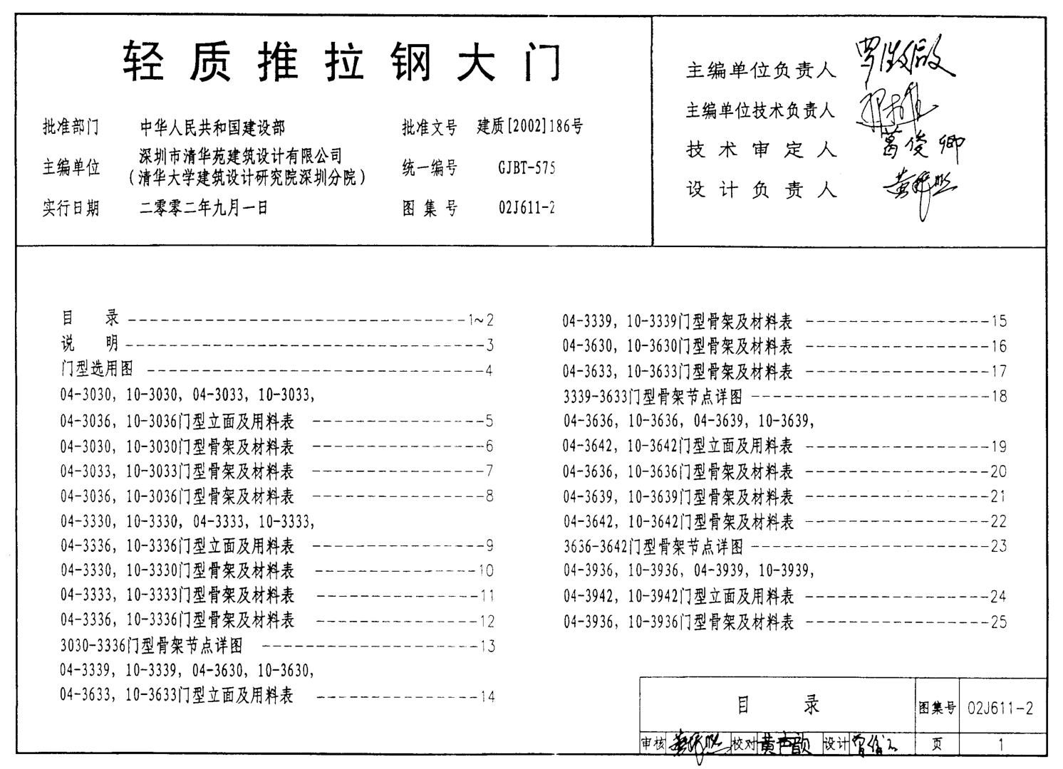 02J611-2 輕質(zhì)推拉鋼大門(mén).pdf