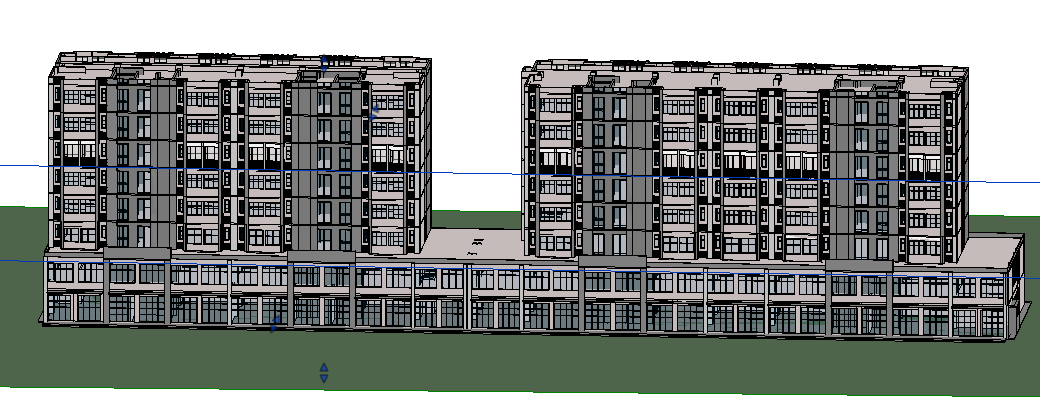 BIM模型-revit模型-住宅小區(qū)模型