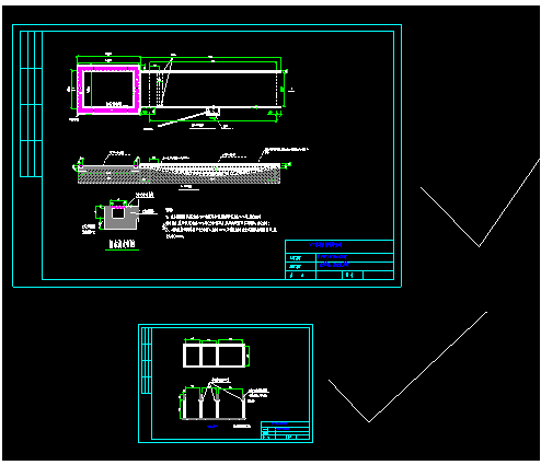 現(xiàn)場工地洗車槽、沉淀池CAD施工圖